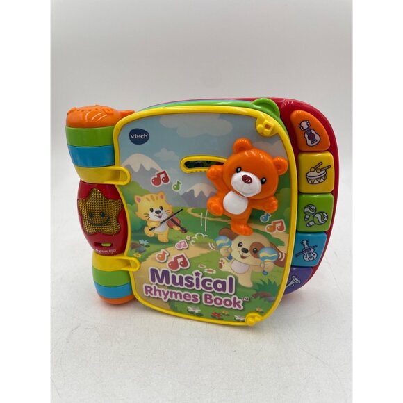 VTech Musical Rhymes Book Interactive Learning Toy Lights & Sounds For Kids - Picture 1 of 4